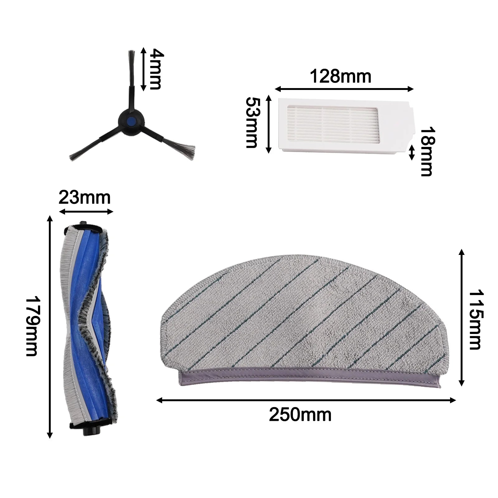 Upgrade Your For DEEBOT N20N20 PLUS Vacuum Cleaner with our Main Side Brush Filter Mop Cloth Kit Superior Cleaning Results Oasis Select