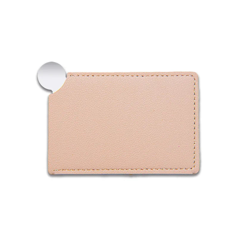 1pc Portable Mini Stainless Steel Unbreakable Makeup Pocket Mirror Cosmetic Mirror Cute Makeup Hand Pocket Mirror Oasis Select Pink