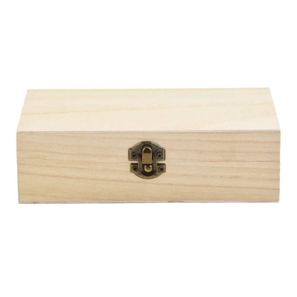Retro Carved Wooden Clamshell Jewelry & Storage Box | Organizer Wooden Jewelry Box Oasis Select Natural