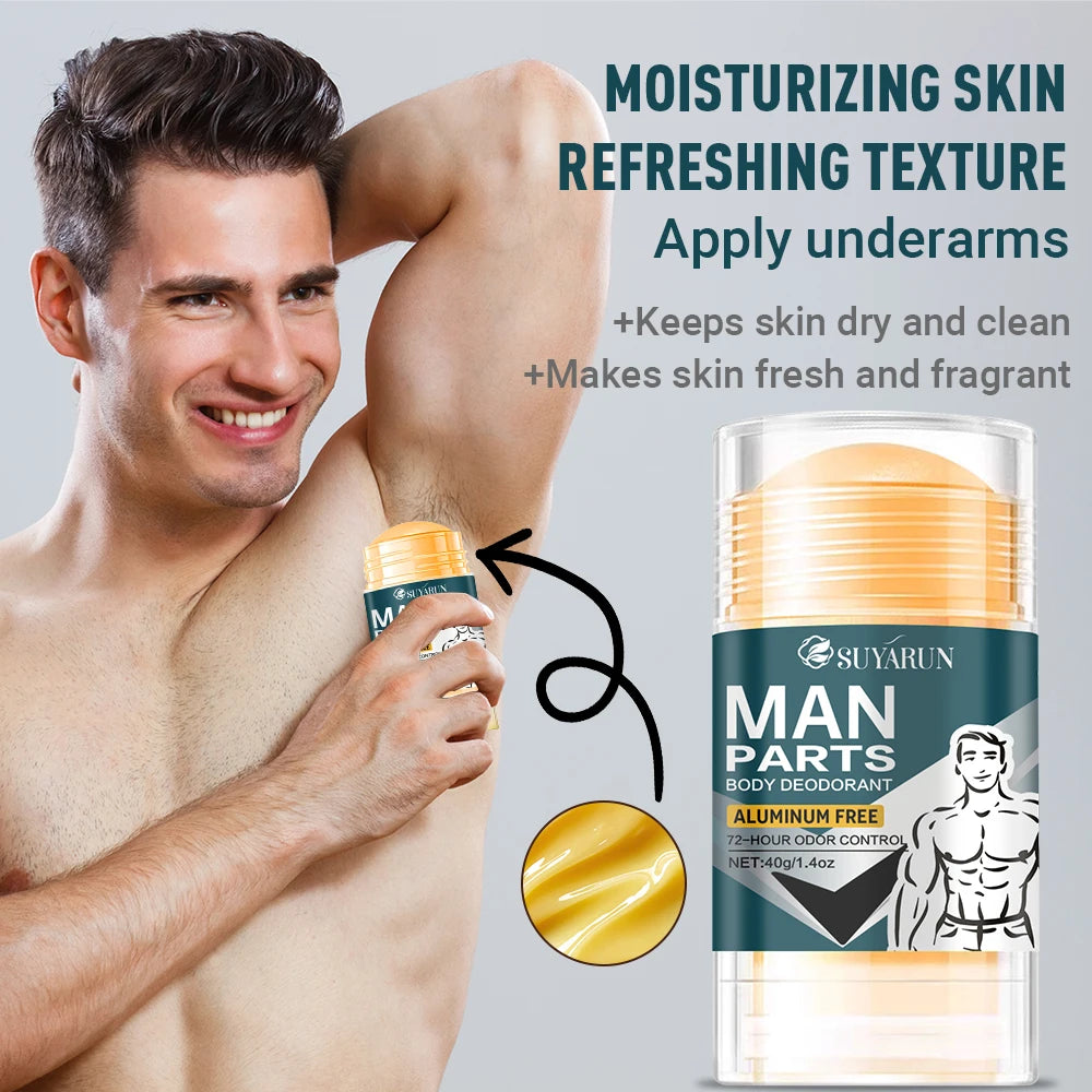 SUYARUN Natural Deodorant Stick for Men – Glycerin & Mint