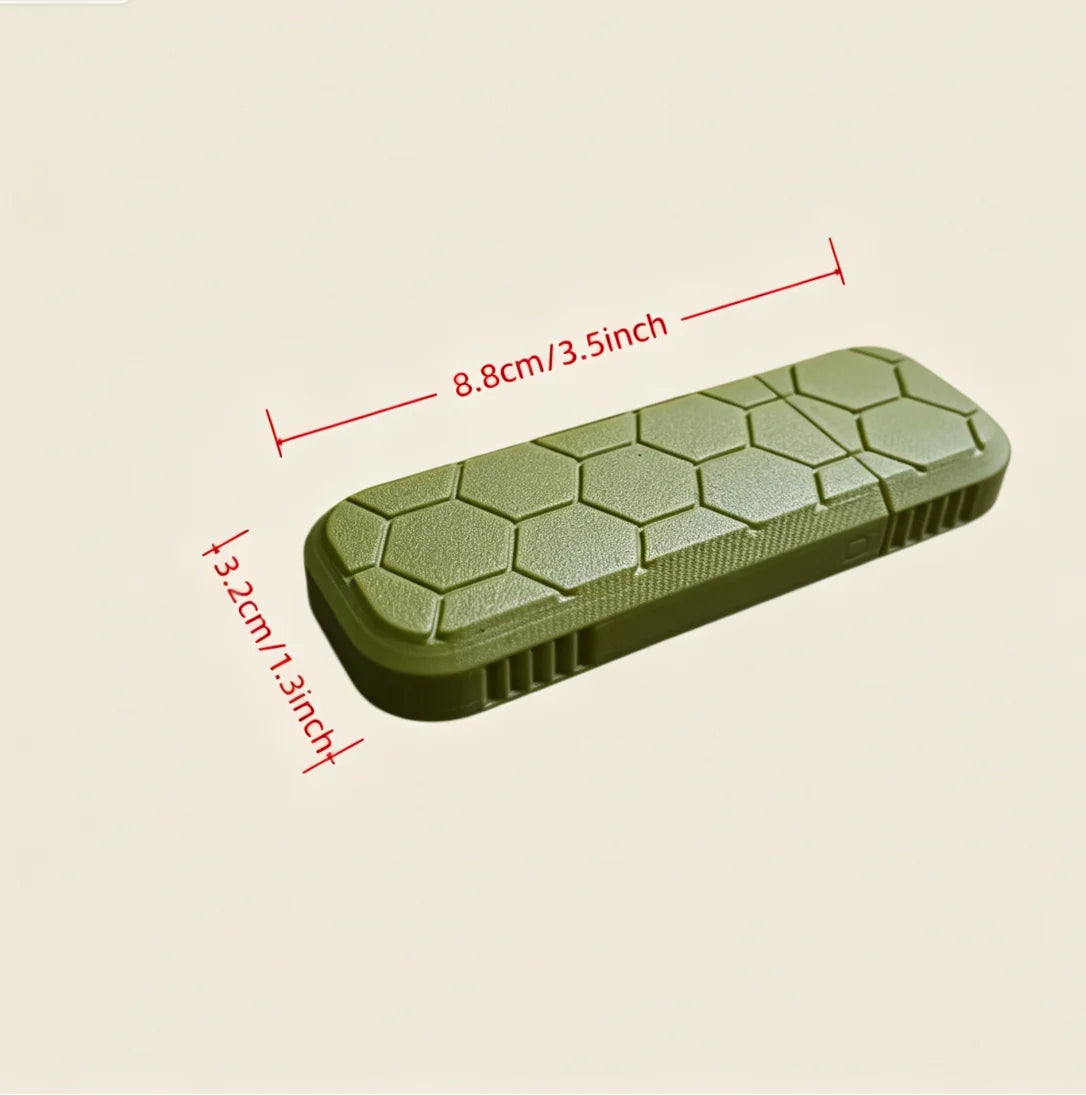 Pocket Friendly Slide Open Storage Cases Texture Portable Pill Container for Outdoor Travel Daily Carry for Earplug Pill Gadgets Oasis Select box 7
