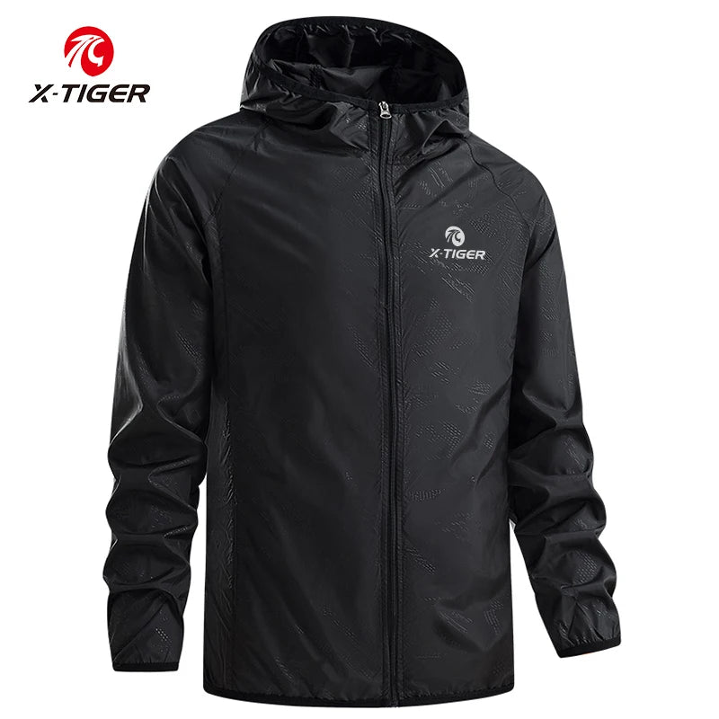 X-TIGER Windproof Reflective Cycling Jersey MTB Bike Bicycle Windcoat Super Light Sunscreen Hiking Jacket Cycling Sports Clothes Oasis Select