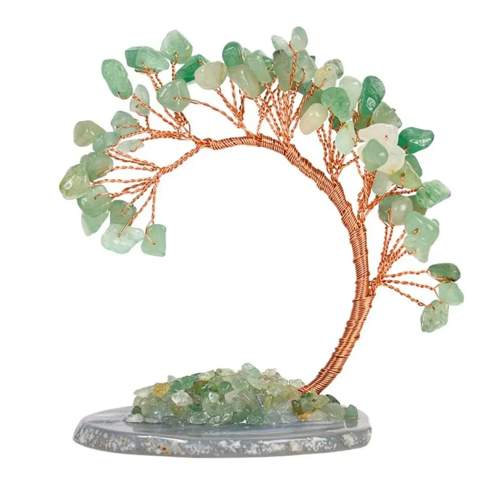 Natural Crystal Wishing Tree Ornament | Mini 8cm Decor