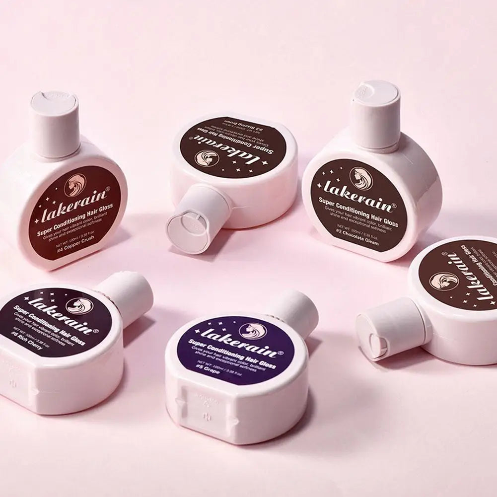 Hair Gloss Glaze Color Conditioner Gloss For Medium To Dark Brown Hair,Shine Moisturizing Hair Gloss Hair Mask For Natural Hair Oasis Select
