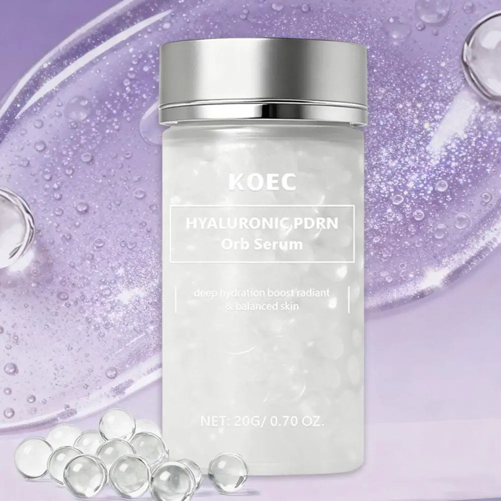 KOEC Spherical Particle Essence 20ml Hyaluronic PDRN Salmon Particles, Quick-Absorbing Burst Hydration Facial Essence Oasis Select