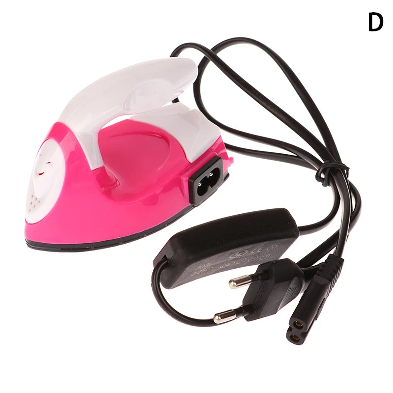 EU/US/UK Plug Mini Craft Iron Electric Iron Portable Handy Heat Press Diy Small Iron For Ironing Clothes Laundry Appliances Oasis Select D-EU