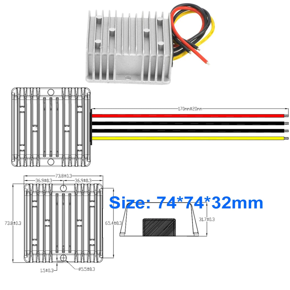 24V 36V TO 48V 3A -30A STEP UP MODULE 24V to 48V Boost Voltage Regulator DC-DC Converter FOR AUTOMOTIVES CE RoHS Certificated Oasis Select