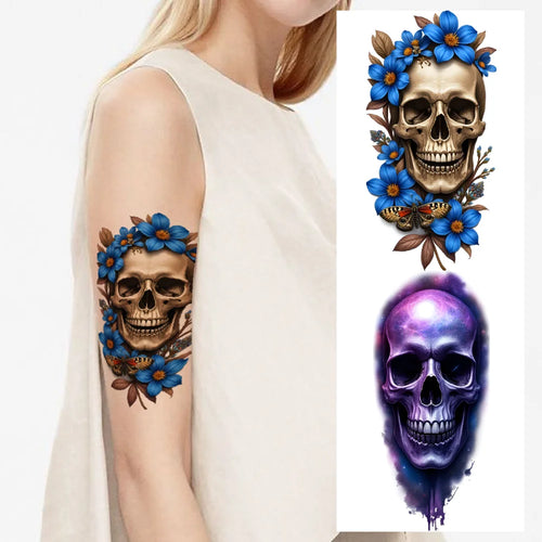 12-Pack Realistic Temporary Tattoos – Butterflies & Flowers Temporary Tattoo Set Oasis Select