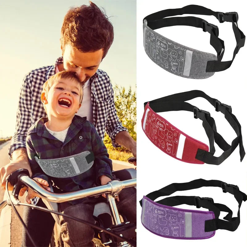 Reflective Kids Scooter Safety Harness Adjustable Motorcycle Belt Non Slip Riding Strap Child Motobike Chest Support Pad Oasis Select