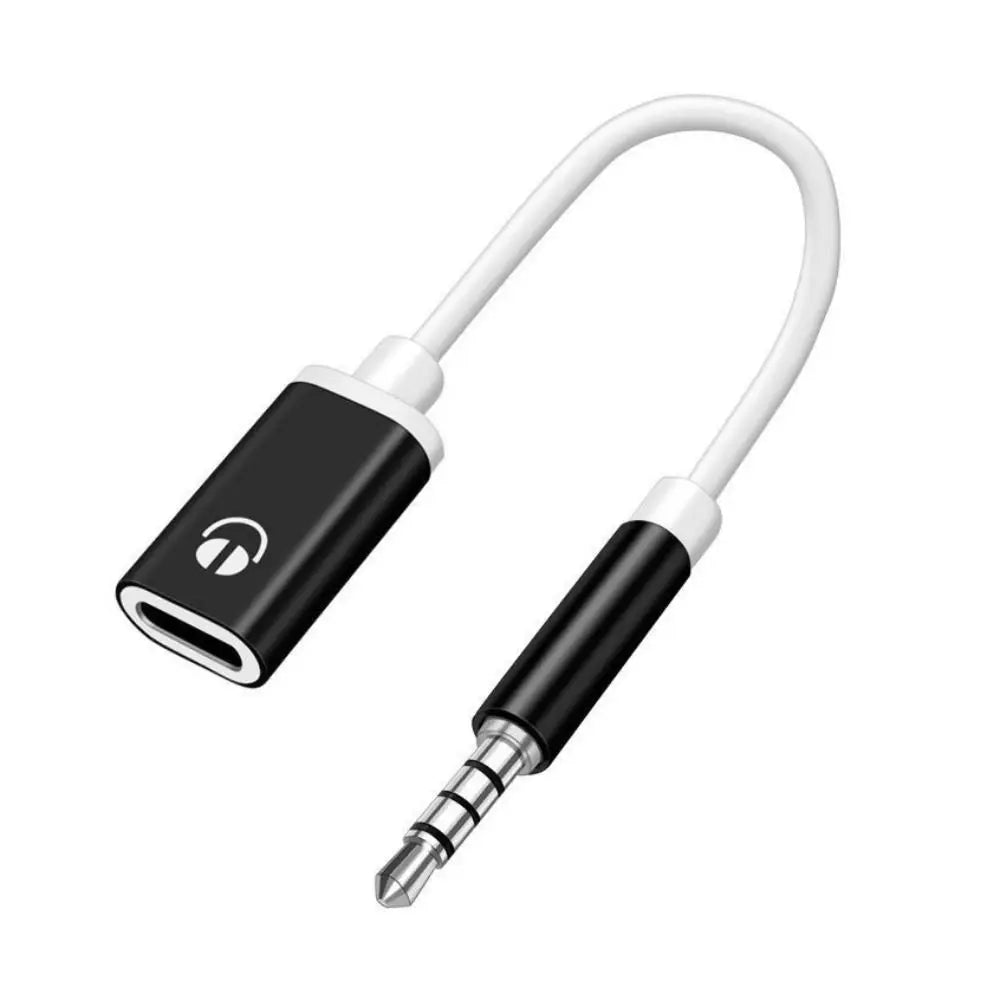 3.5mm Male To Type-c Female Headphone Aux Cable Converter Type-C To 3.5mm Jack Converter Earphone Audio Adapter Cable Oasis Select black