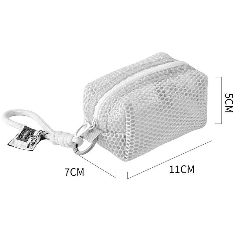 Mini Mesh Coin Purse – Vibrant Zipper Pouch for Women