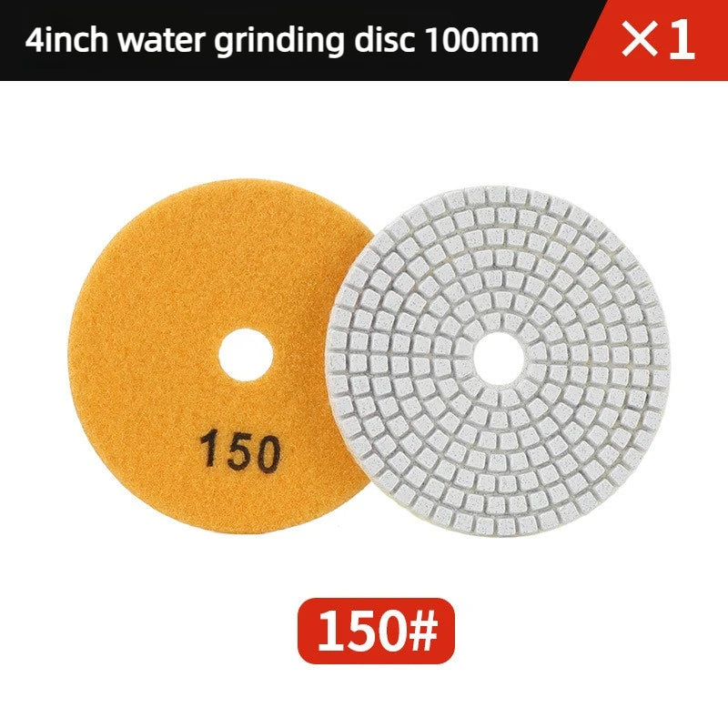 4 inch Wet Polishing Pads Round Surface Grinding Disc For Marble Quartz Tile Floor Buffing Renovation Angle Grinder Matching Oasis Select 150grit 1pcs 4 inch