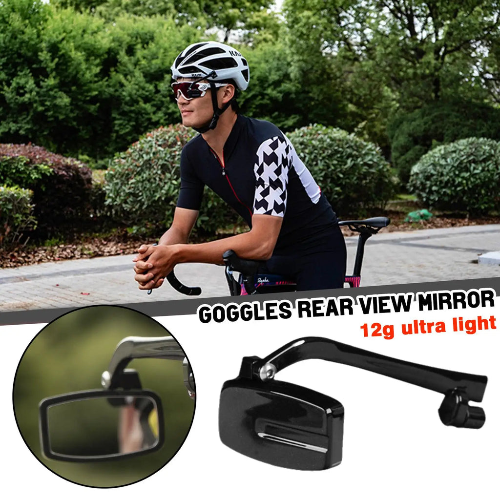 Bike Bicycle Cycling Riding Glasses Rear View Mirror 360 Rearview Adjustment Rear View Eyeglass Mount Helmet Oasis Select