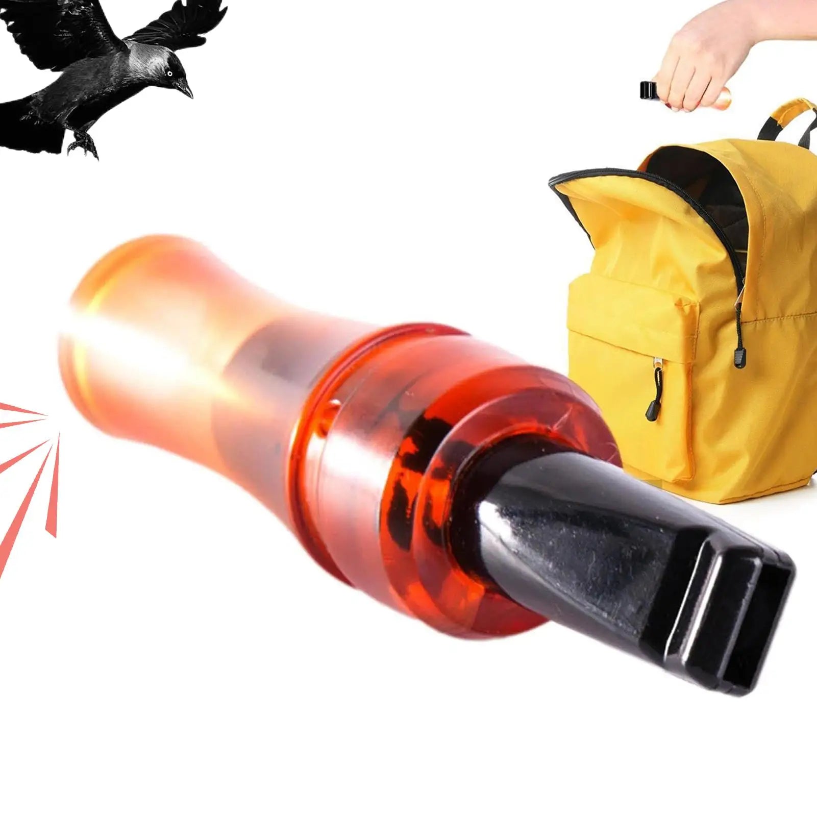 Bird Call Whistle Crow Locator Call Hunting Bird Caller Bait Game for Hiking Wildlife Training Tracking Outdoor Travel Survival Oasis Select