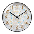 Creative Clock Nordic Living Room Wall Clock Ultra Quiet Wall Hanging Fashionable Dining Room Quartz Home High-end Feeling Oasis Select B quartz clock 14 inches