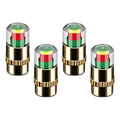 Motorcycle Car Tire Air Pressure Monitor Alert 4Pcs Indicator Tire Valve Cap Gauge Car Accessories Car Tyre Pressure Gauge Caps Oasis Select 4Pcs