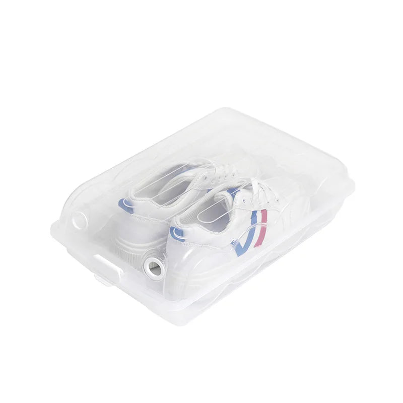 Storage Box Shoebox Transparent Household Storage Box Drawer Type Shoebox Thickened Plastic Shoebox Stackable Shoebox Dustproof Oasis Select