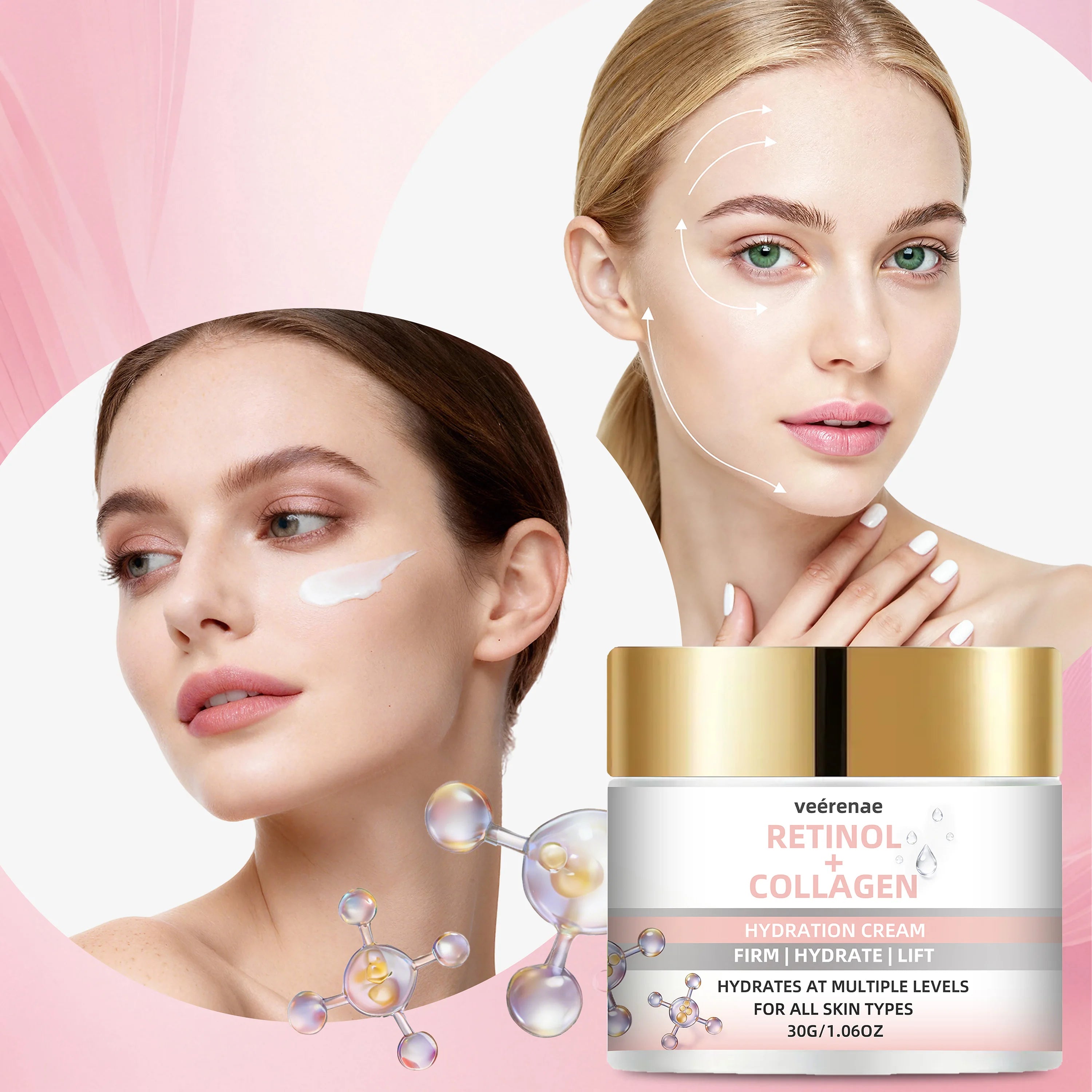 veérenae Retinol Collagen Cream – Daily Hydrating Moisturizer