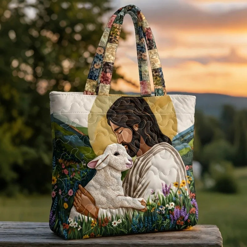 Women's lightweight quilted tote bag, suitable for weekend trips, casual shopping, etc.(Digital Printing) Oasis Select