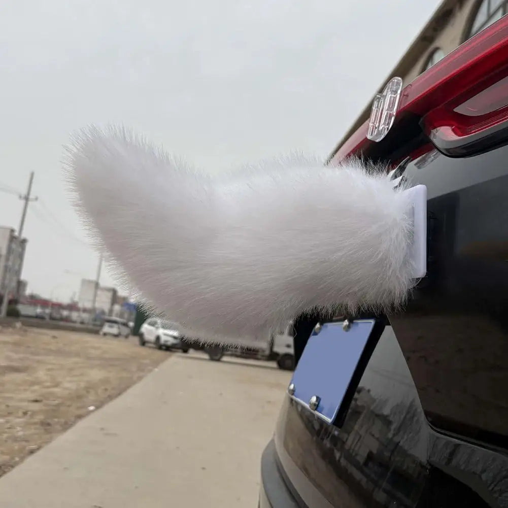 Remote Control Wagging Furry Car Tail – Plush Vehicle Accessory