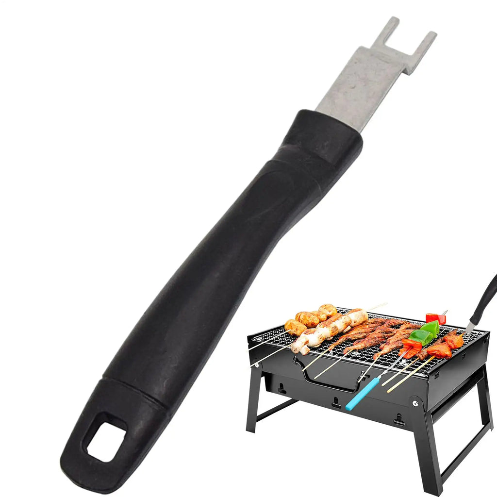 Grill Grate Lifter Tool Grill Grate Lifter Gripper Stainless Steel BBQ Cooking Accessories for Camping Backyard Barbecue Picnic Oasis Select
