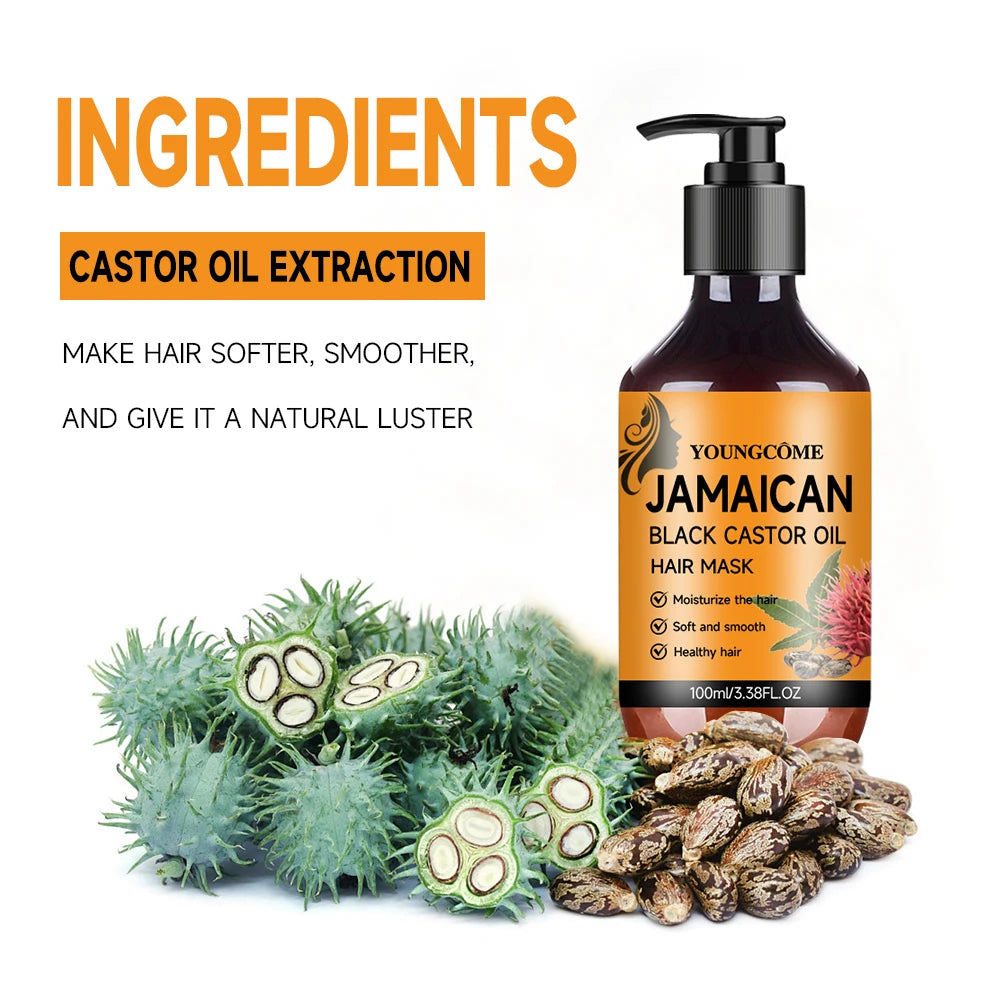 Black Castor Oil Hair Mask – Deep Conditioning Treatment 100ml Hair Conditioning Mask Oasis Select