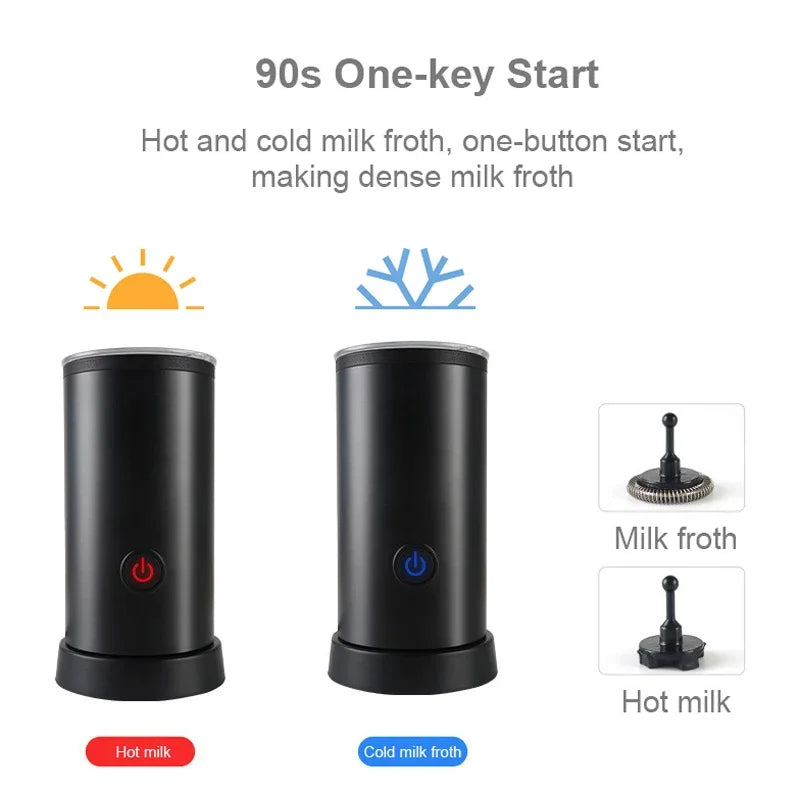Automatic Milk Frother Hot and Cold Electric Frother for Latte Cappuccino Coffee Making EU Plug Oasis Select