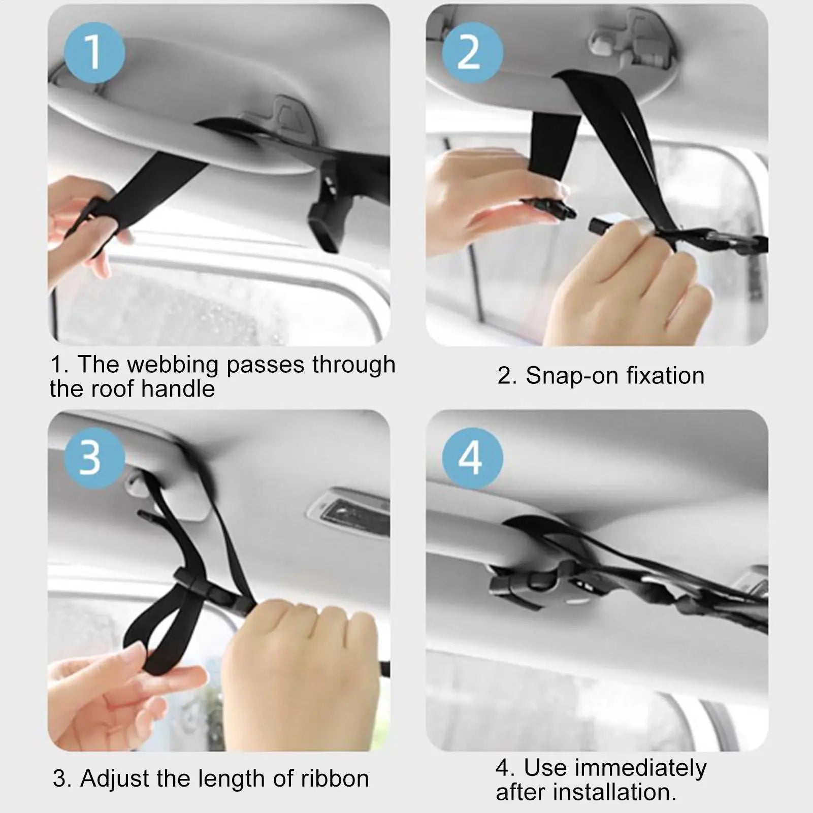 Portable Car Clothes Hanger Rope Large-Bearing Car Clothesline Adjustable Clothes Storage Hanger for Traveling Clothesline Oasis Select