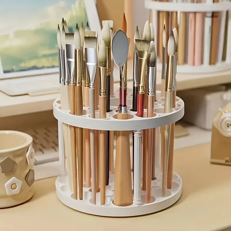 New Thickened Makeup Brush Storage Rack Detachable and Washable Circular Makeup Brush Holder Pen Holder Oasis Select