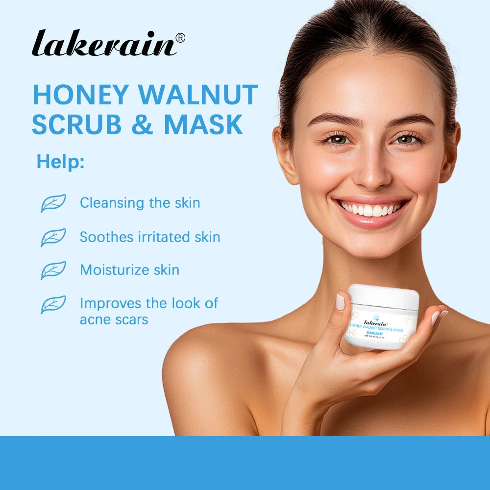 Honey Facial Scrub & Mask Moisturizing Nourishing Exfoliating Face Scrub Gentle Deep Cleansing Reveal Skin Radiance For Face Bod Oasis Select