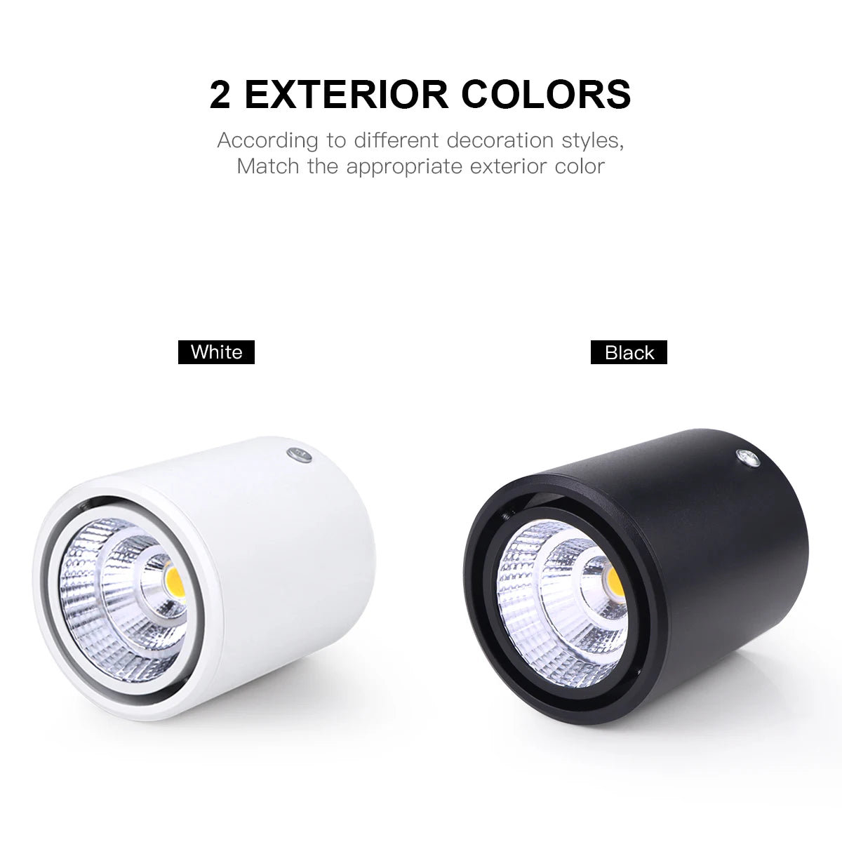 LED Downlight Recessed Ceiling Lamp 7W/12W Aluminum COB Spotlight Night Light for Home Office Store Decor AC85-265V Oasis Select