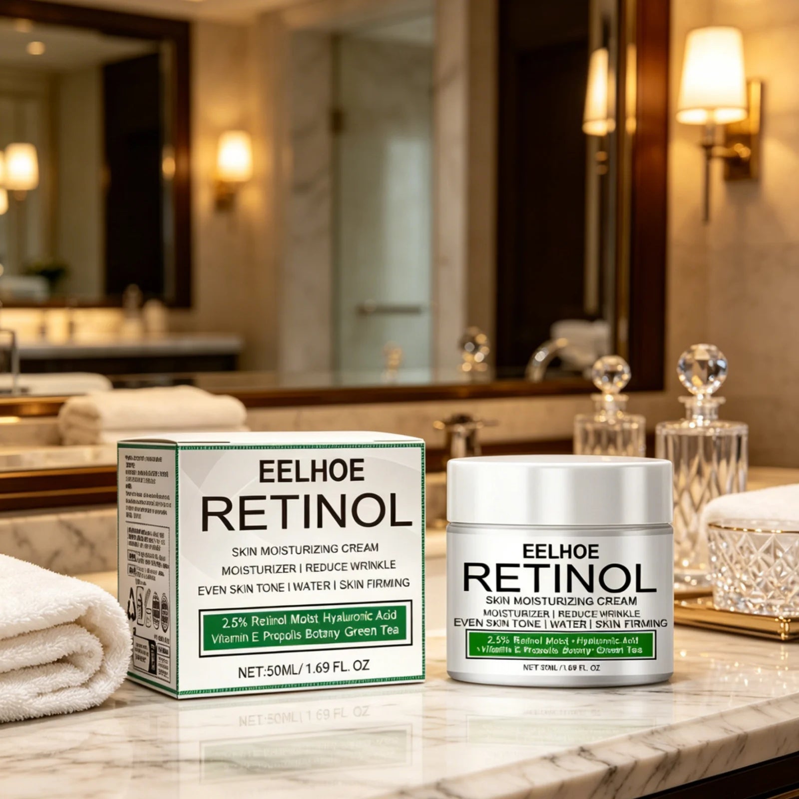 EELHOE Retinol Skin Moisturizing Cream Even Skin Tone Reduce Melanin Softening Skin Hydration Gentle Underarm Brightening Cream Oasis Select