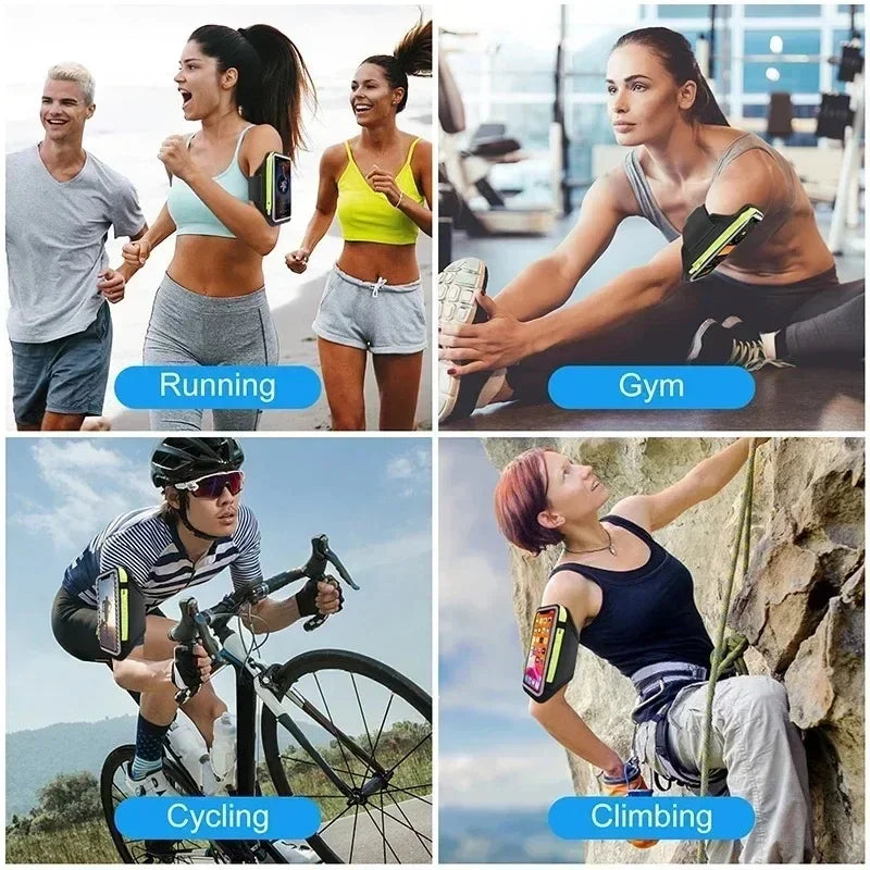Outdoor Fitness Running Arm Bag Mobile Phone Bag Card Headphone Storage for IPhone 14 Pro Max Samsung Xiaomi Running Accessories Oasis Select