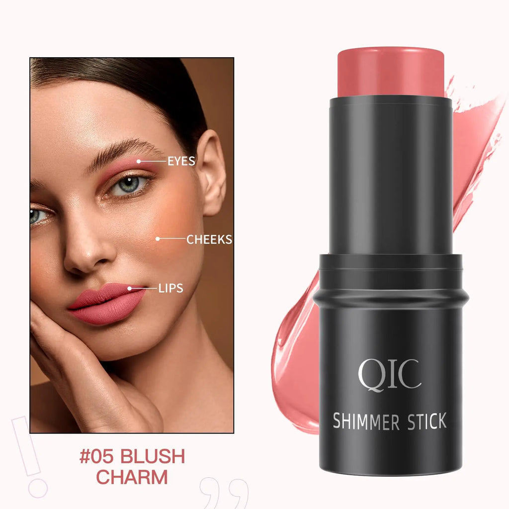 QIC Creamy Highlighter Contour Stick – Shimmer Bronzer & Blush