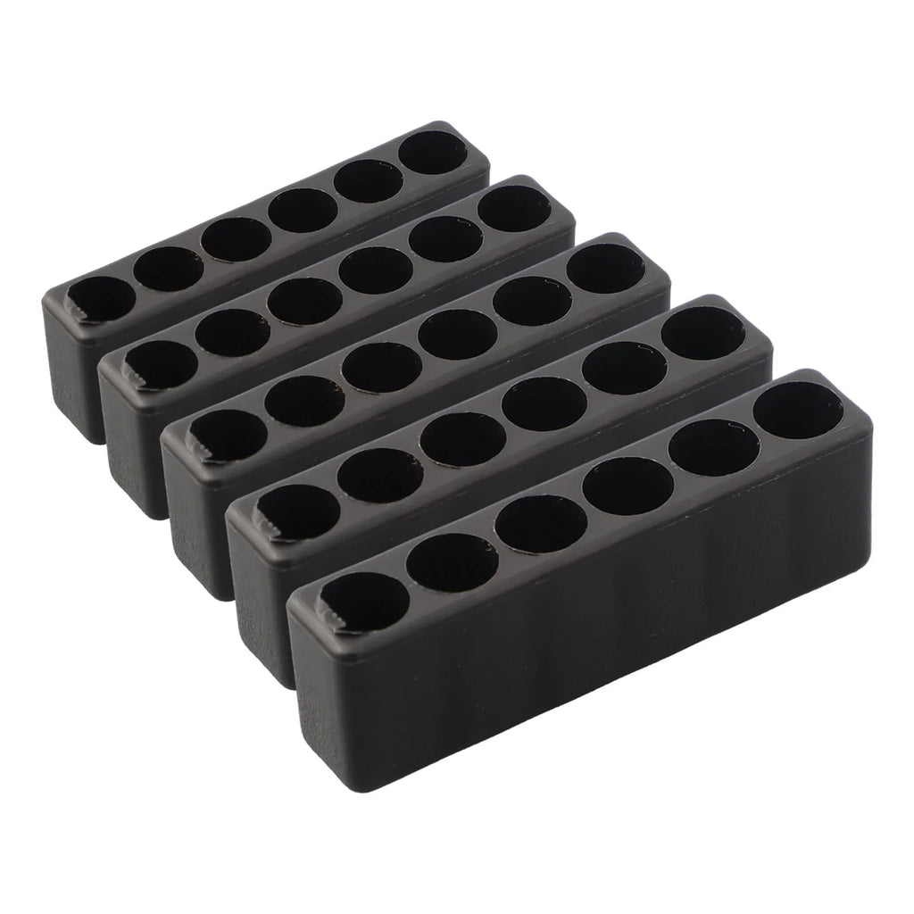 5Pcs 6Hole 1/4 Hex Shank Screwdriver Bit Holder Plastic Screwdriver Storage Drill Bit Stand Case Power Tools Oasis Select