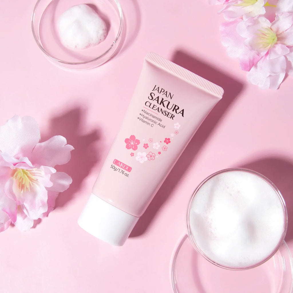 Laikou Sakura Facial Cleanser 50g – Oil Control & Brightening Facial Cleanser Oasis Select