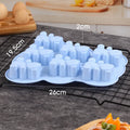 1pcs Lovely Bear Cake Mold Animal Cookie Silicone Mould For Chocolate Candy Kitchen Fondant Supplies Cupcake Topper Decorating Oasis Select YH-511-Blue