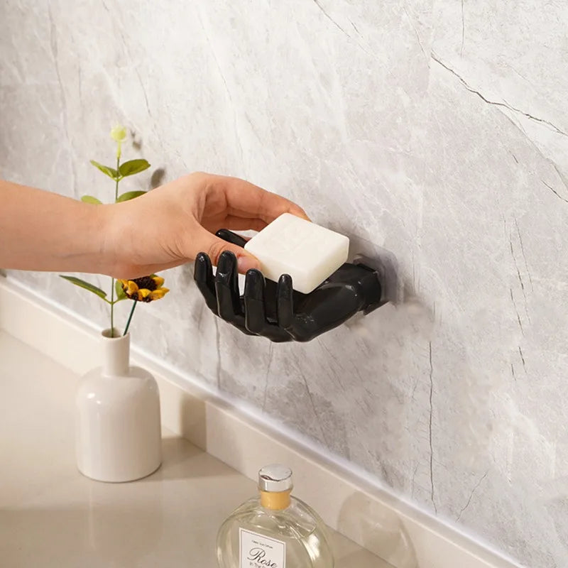 1PC Palm Shaped Wall Hanging Strong Non Punching and Traceless Hook Home Wall Storage Key Earphone Storage Rack Organization Oasis Select