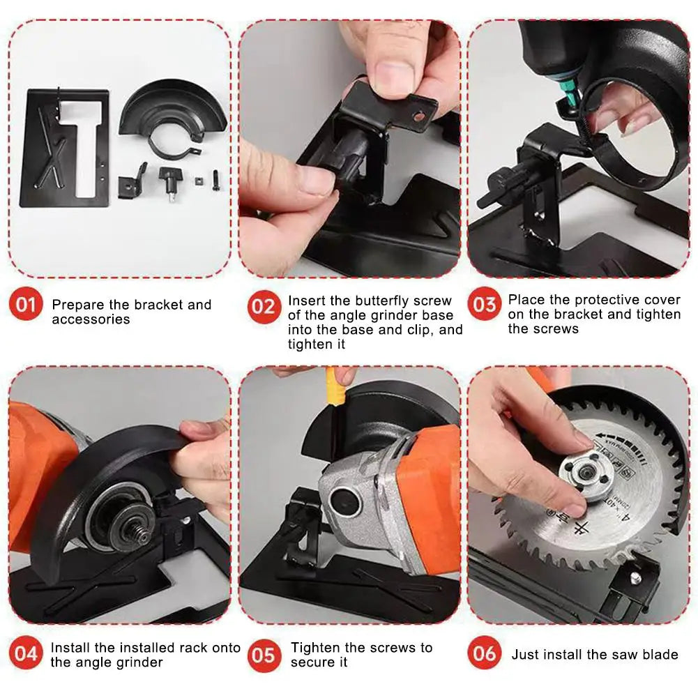 Angle Grinder Universal Bracket DIY Stand Grinder Holder Support Angle Grinder Cutting Machine Base Woodworking Table Protective Oasis Select