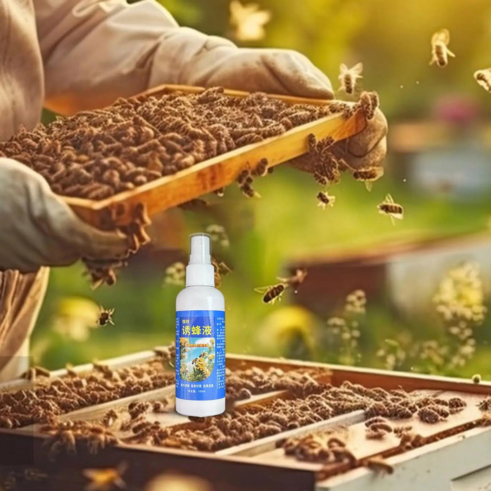 100ml Bee Attractant Spray Multipurpose Carpenter Attractant Lure Effective User-Friendly Bee Lure Bee Bait For Bee Lure Swarms Oasis Select