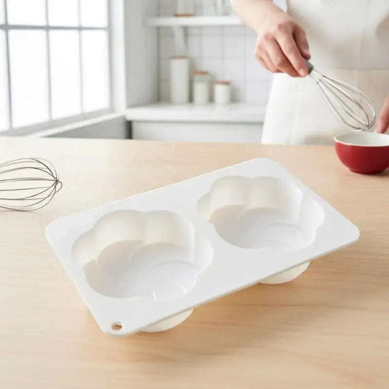Fan-shaped Flower Silicone Molds Pudding Chocolate Mousse Mould Pastry Baking Pan Cake Decorating Tools Kitchen Bakeware Oasis Select