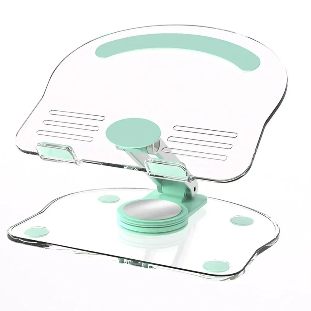 360° Rotation Acrylic Tablet Stand Adjustable Phone Bracket Folding Anti-slip Holder For iPad Pro Air Mini For 4.7-13inch Stand Oasis Select green