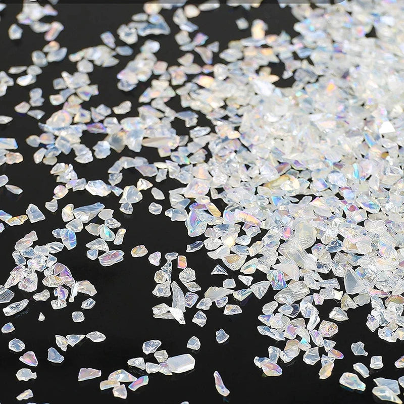 20g Glass Crushed Stone Irregularity Crystal Gravel Filling For DIY Epoxy Resin Mold Filler Crafts Decorative Nail Art Filler Oasis Select