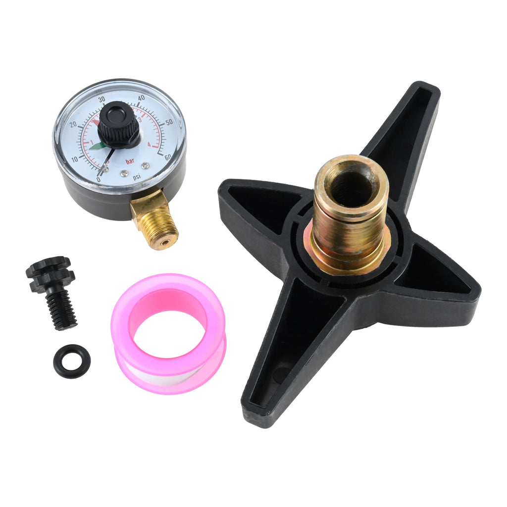 CX900G Knob and ECX1322A Directional Vent Valve and ECX271261 Boxed Pressure Gauge for Star-Clear Plus Parts Cartridge Filter Oasis Select