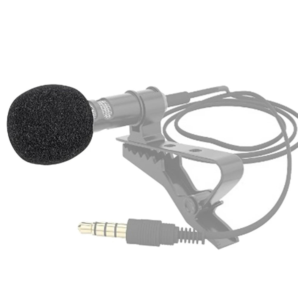 10pcs 6mm Mini Headset Microphone Cover Sponge Foam Windscreen Replacement Lavalier Gooseneck Conference Mic Cover Oasis Select