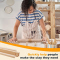 8pcs Wooden Slab Rolling Guides Set Thickness Strips Light Beige Rolling Pin Guides Smooth 3mm/5mm/7mm/10mm Clay Roller Rails Oasis Select Default Title