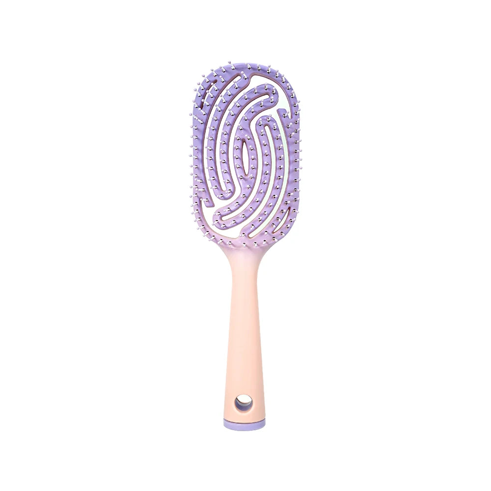 Hollow Hair Brush – Anti-Static Scalp Massage, All Hair Types Hair Brush Oasis Select Red
