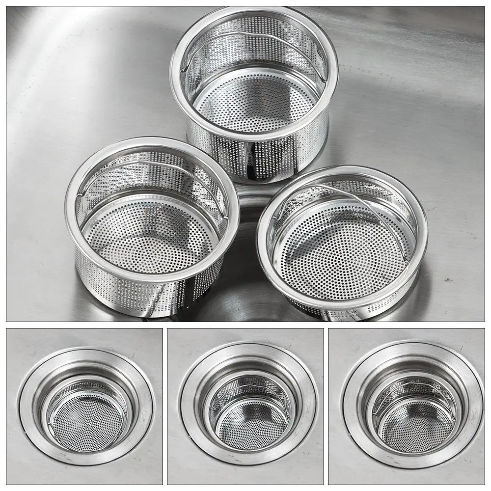 Tool Useful Waste Drainer Stainless Steel Cleaning Stuff Cover Sink Strainer Food Hair Stopper Colander Plug Filter Basket Oasis Select