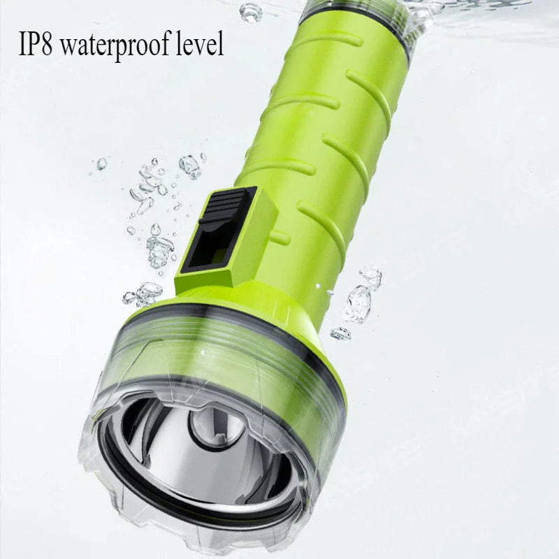 Scuba Diving Light High Lumen Underwater Diving Safety Flashlight Waterproof Submarine Dive Torch 1 Pack Oasis Select