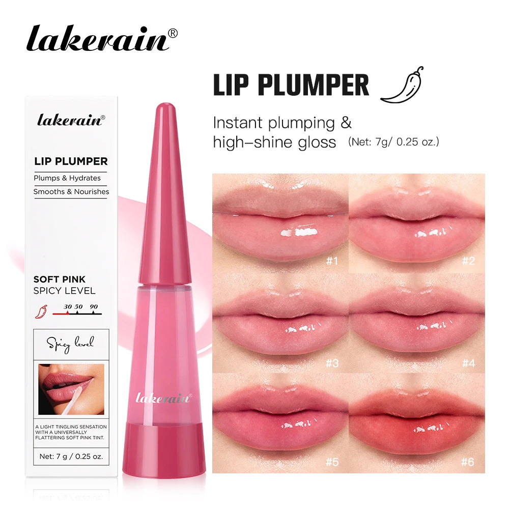 Lip Plumper Reduce Lip Wrinkles Natural Lip Enhancement Effect Long-lasting Moisturizing High-Shine Gloss Finish Lip Plumper Oasis Select